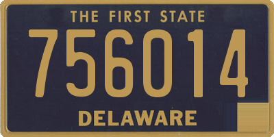 DE license plate 756014