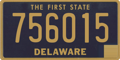 DE license plate 756015