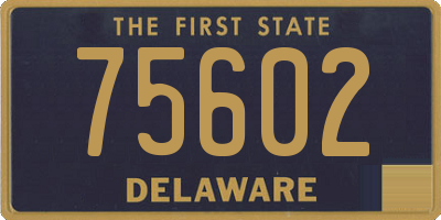 DE license plate 75602