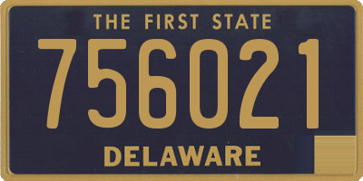 DE license plate 756021