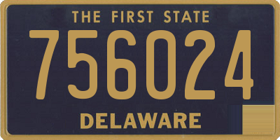 DE license plate 756024