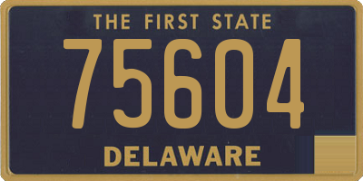 DE license plate 75604