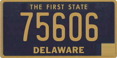 DE license plate 75606