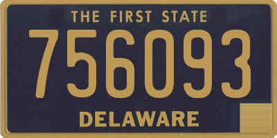 DE license plate 756093