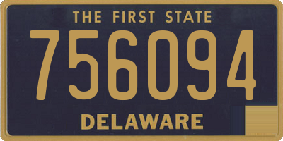 DE license plate 756094