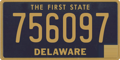 DE license plate 756097