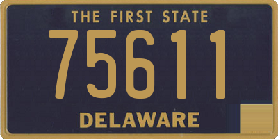 DE license plate 75611