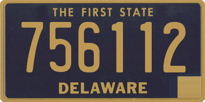 DE license plate 756112