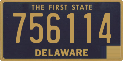 DE license plate 756114
