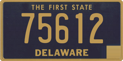 DE license plate 75612