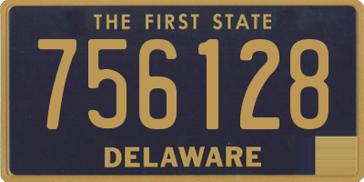 DE license plate 756128