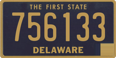 DE license plate 756133