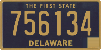DE license plate 756134