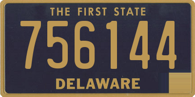 DE license plate 756144