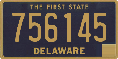 DE license plate 756145