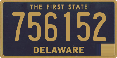 DE license plate 756152