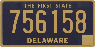 DE license plate 756158