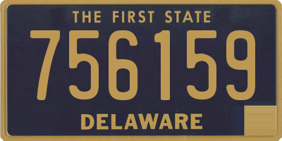 DE license plate 756159