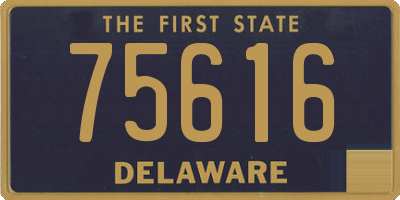 DE license plate 75616