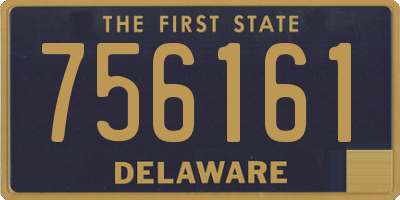 DE license plate 756161