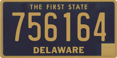DE license plate 756164