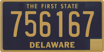 DE license plate 756167