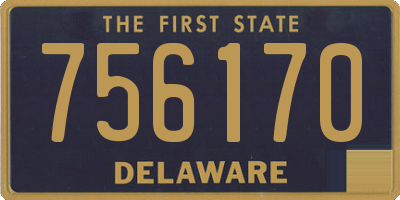 DE license plate 756170