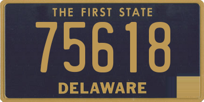 DE license plate 75618