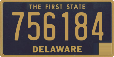 DE license plate 756184