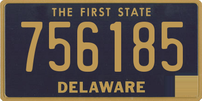DE license plate 756185