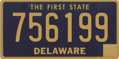 DE license plate 756199