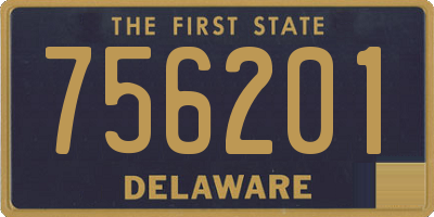 DE license plate 756201