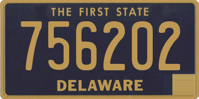 DE license plate 756202