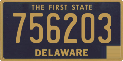 DE license plate 756203