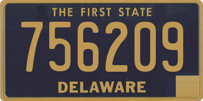 DE license plate 756209