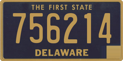 DE license plate 756214