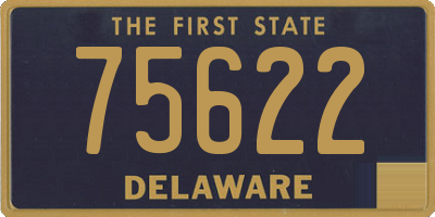 DE license plate 75622