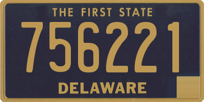 DE license plate 756221