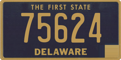 DE license plate 75624