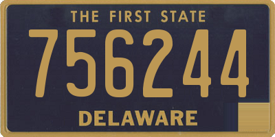 DE license plate 756244
