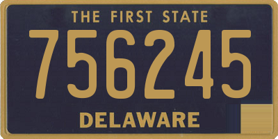 DE license plate 756245