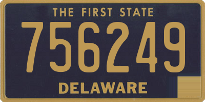 DE license plate 756249