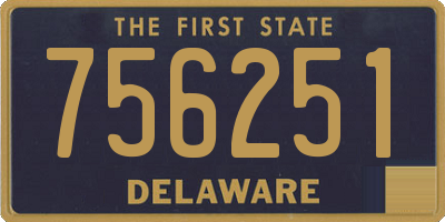 DE license plate 756251