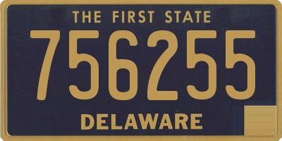DE license plate 756255