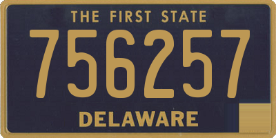 DE license plate 756257