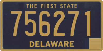 DE license plate 756271