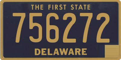 DE license plate 756272