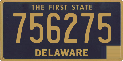 DE license plate 756275