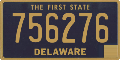 DE license plate 756276