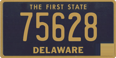 DE license plate 75628